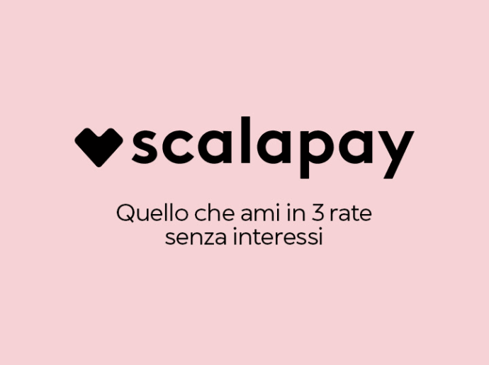 Buy what you love in 3 interest-free installments with Scalapay.